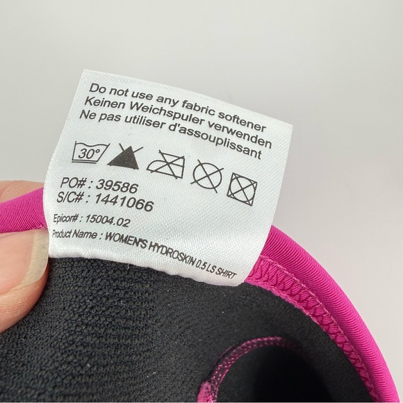 NRS Women's HydroSkin 0.5 Long-Sleeve Shirt in Pink Size XL - Picture 7 of 10